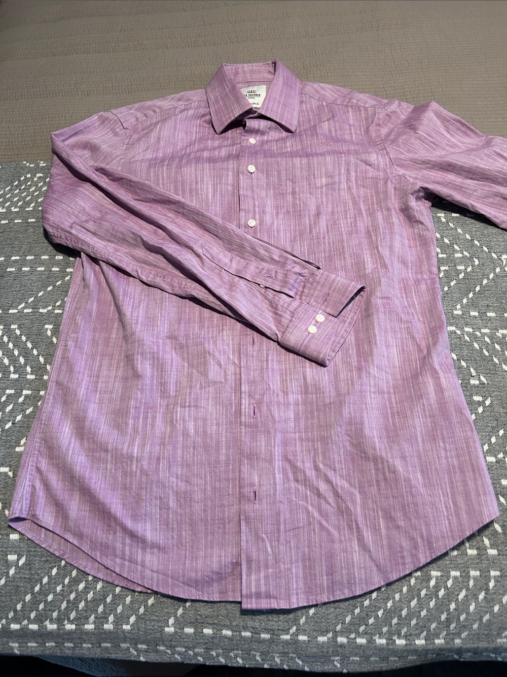 Ben Sherman Purple Striated Dress Shirt